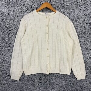Vintage Wintuk Sweater Womens 42 Large-XL Orlon Acrylic Knit Cardigan Button 70s